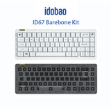 idobao 65% 67 Keys Mechanical Keyboard Barebone Kit Custom DIY Keyboard Gasket Mount Aluminum Crystal Case Keyboard Kit ID67 V3