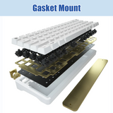 idobao 65% 67 Keys Mechanical Keyboard Barebone Kit Custom DIY Keyboard Gasket Mount Aluminum Crystal Case Keyboard Kit ID67 V3