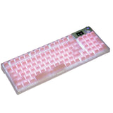 IDOBAO Pink Backlit Keycaps Cherry Profile Key caps 127Key Side Print Keycap For MX Switch Mechanical Keyboard Key cap ANSI Layout