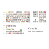 IDOBAO Canvas Style OEM Profile Keycaps PBT Keycap set Dye-sublimation Key caps For MX Switch Mechanical Keyboard Key cap