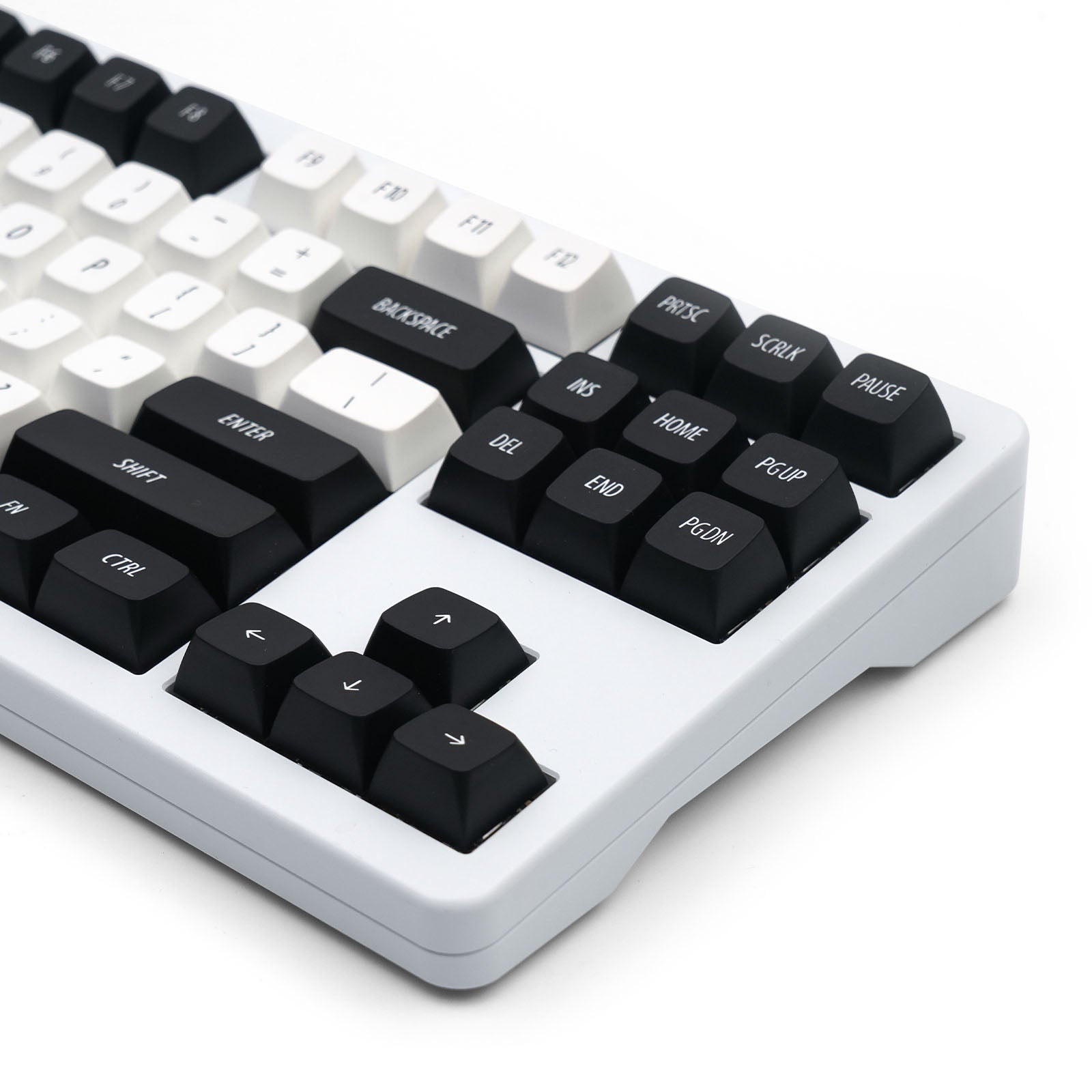 IDOBAO Minimalist Black and White EMA Profile Keycaps Kit