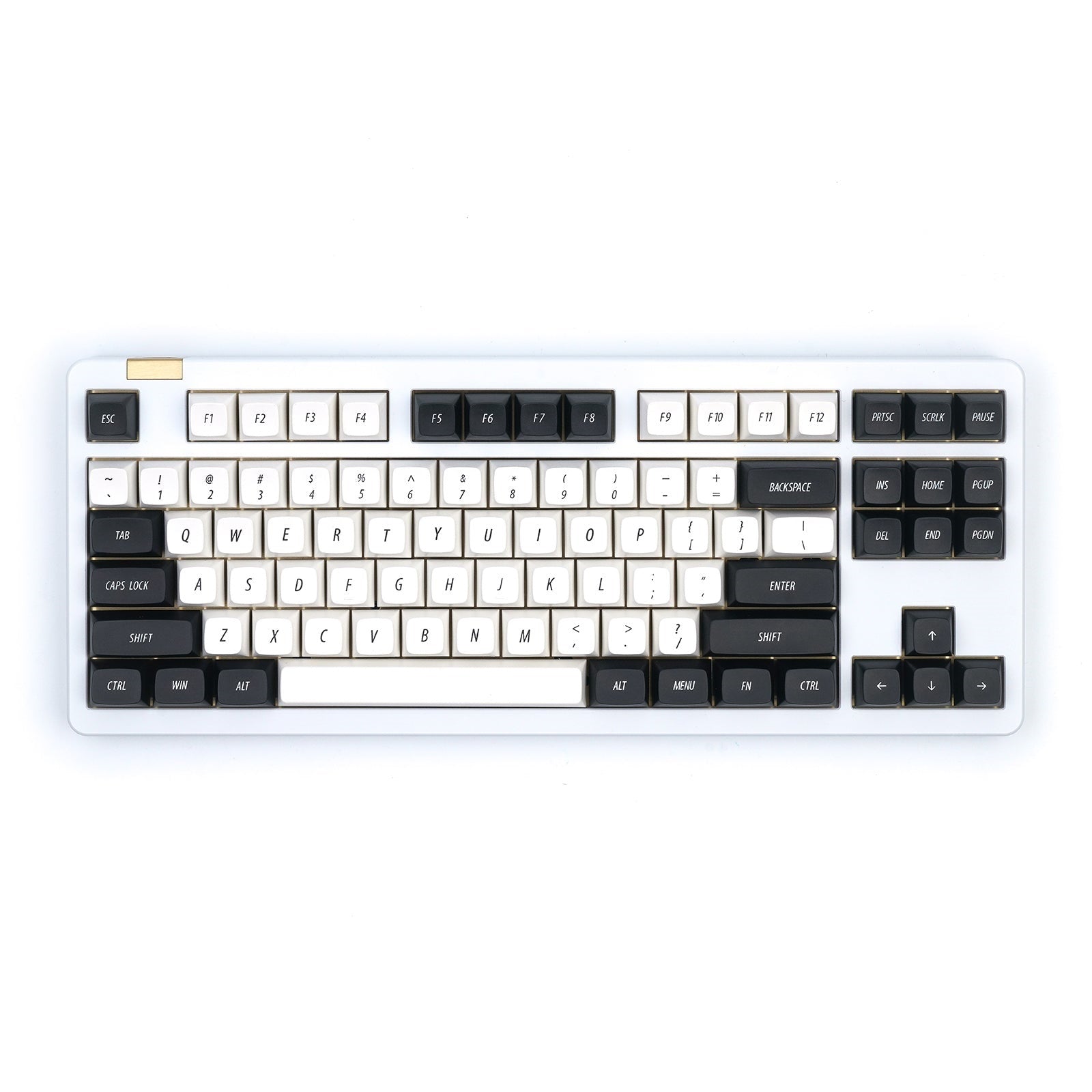 IDOBAO Minimalist Black and White EMA Profile Keycaps Kit