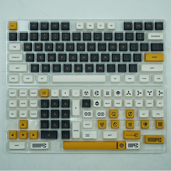 XDA Virtual War Series Keycap PBT Dye-sub Keycap Kit with 141 Keys suits MX Mechanical Keyboard